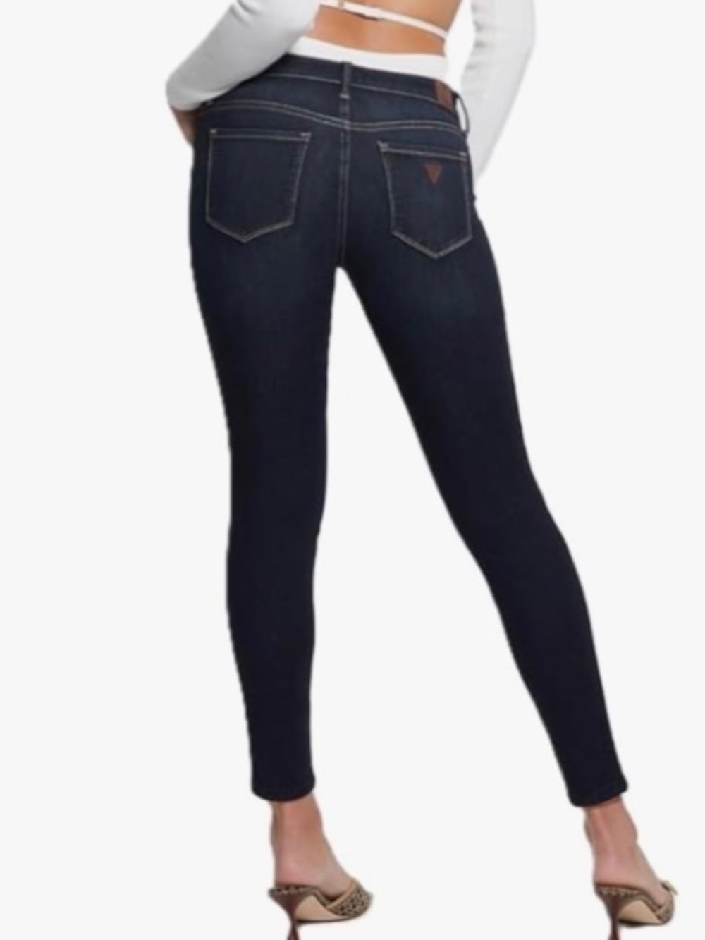 💐NWT💐 Guess Women’s Power Skinny Low Rise Jeans - size 28 - Picture 2 of 7